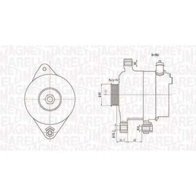 Bilde av MAGNETI MARELLI 063731595010 Dynamo 12V 90A TOYOTA: Yaris I Hatchback, Verso