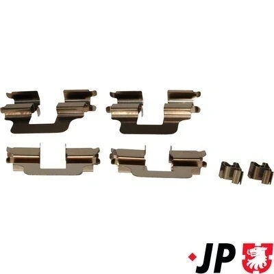 Bilde av JP GROUP 1263650710 Tibehørsett, skivebremse belegg Skivebrems OPEL: Astra H GTC, Combo C Varebil / Stasjonsvogn, Corsa Hatchback