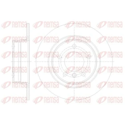 Bilde av REMSA 61084.00 Bremseskiver bakaksel 295,8, 295,8 10,5 5 fullt ut BMW: 3 Touring, Sedan, Coupé