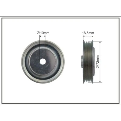 Bilde av Løpehjul, kilerem, honda,rover,subaru, 38942 P01 003, P2K T01, P3F PM3 000, PZA 38950 305, P