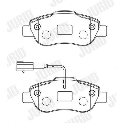 Bilde av JURID 573266J Bremseklosser inkl. slitasjevarselkontakt med tilbehør FIAT: 500 Hatchback, C Cabrio, Panda II FORD: KA Hatchback