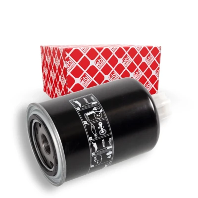 Bilde av FEBI BILSTEIN 171360 Drivstoffilter Påskruingsfilter, med tappeplugg for vann SCANIA: 4 series