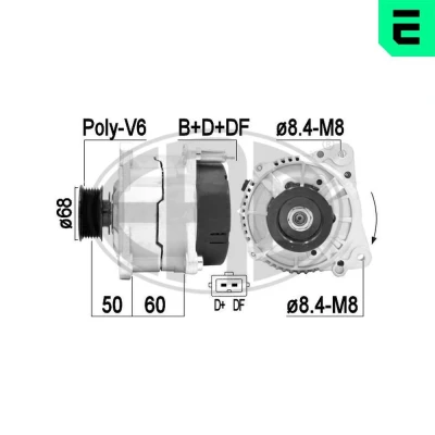 Bilde av ERA 209439A Dynamo 14V 120A VOLKSWAGEN: Transporter 4 Bus, 4, LT 28 46 2 Kasten