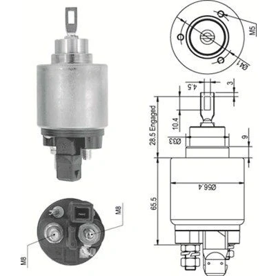 Bilde av MAGNETI MARELLI 940113050343 Magnetbryter, starter VOLKSWAGEN: TRANSPORTER 4 Bus