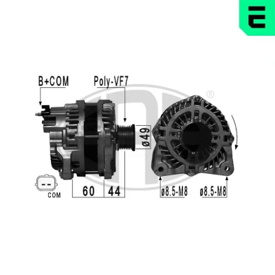 Bilde av ERA 209010A Dynamo 14V 185A RENAULT: MEGANE 3 Grandtour, MASTER Kasten