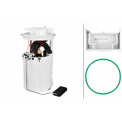 Bilde av HELLA 8TF 358 304 991 Brennstoff leveringsenhet med tankmåler, tetning elektrisk Diesel