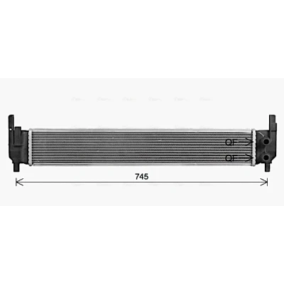 Bilde av PRASCO VN2420 Radiator 648 96 32 med hurtigkoplinger Kjøleribber loddet VOLKSWAGEN: Golf 7, 7 Variant, SKODA: Yeti