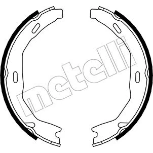 Bilde av Bremseskosett, parkeringsbrems, Bakaksel, mercedes benz, 004 420 86 20, A004 20