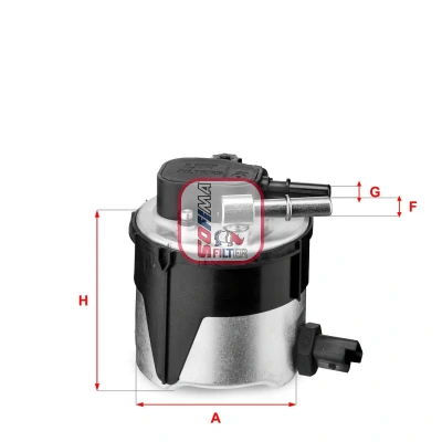 Bilde av SOFIMA S 5170 GC Drivstoffilter Filterinnsats 10 VOLVO: V70 3, V50, C30, FORD: Focus 2 Kombi, FIESTA 6, 2, MAZDA: 3 Hatchback, Sedan