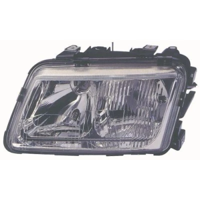 Bilde av ABAKUS 441 1126R LD EM Frontlykter høyre H7, H1 uten tåkelykt lyspære motor for høydejustering hovedlys PX26d, P14.5s AUDI: A3 Hatchback