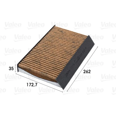 Bilde av VALEO 701006 Kupéfilter aktivkullfilter med polyfenol, soppdrepende virning, antiallergisk virkning 262 173 35 CLIMFILTER SUPREME