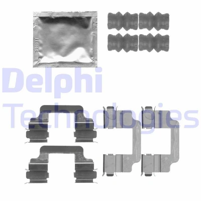 Bilde av DELPHI LX0509 Tibehørsett, skivebremse belegg VOLVO: XC70 II Stasjonsvogn, XC60 I, V70 3