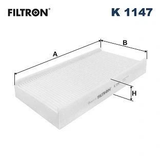 Bilde av FILTRON K 1147 Kupéfilter Partikkelfilter 313 150 41 PEUGEOT: 407 SW, Sedan, CITROËN: C5 II Hatchback, Stasjonsvogn, C6 Sedan