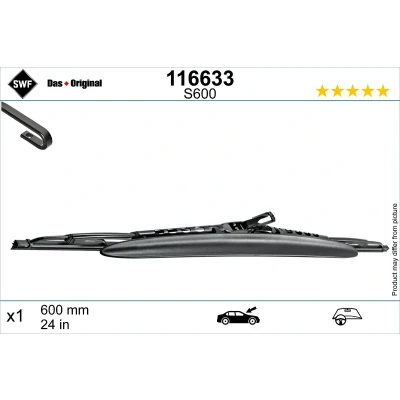 Bilde av Vindusvisker Swf 116633 600mm Bøyleviskeblad med spoiler 24tomme VOLKSWAGEN: Multivan 5 (7HM, Transporter 5, Bus