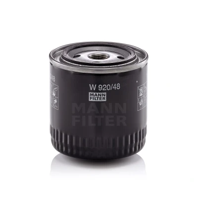 Bilde av MANN FILTER W 920/48 Oljefilter 3/4 16 UNF 1B med en retursperreventil Påskruingsfilter NISSAN: NP300 Pick up, X Trail, Pathfinder 3, VOLKSWAGEN: Taro