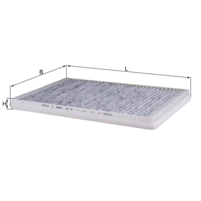 Bilde av MAHLE ORIGINAL LAK 81 Kupéfilter Karbonfilter 354,0, 366,0, 354 244, 255 25,0 MERCEDES BENZ: A Klasse