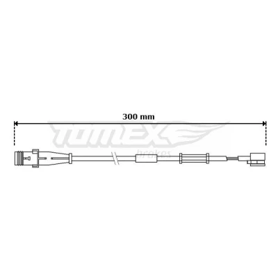 Bilde av TOMEX brakes TX 30 70 Bremsebeleggslitasje framaksel OPEL: Astra H Caravan, Zafira B, Vectra C CC
