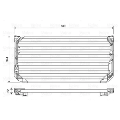 Bilde av VALEO 814045 Kondensator uten tørker Aluminium 344