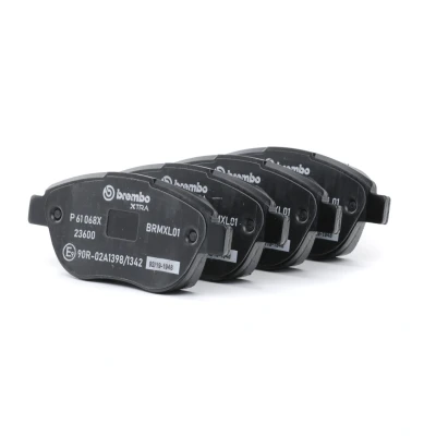 Bilde av BREMBO P 61 068X Bremseklosser ekskl. slitasjevarselkontakt med bremsecaliperskruer uten tilbehør PEUGEOT: 207 Hatchback, 307 Stasjonsvogn, SW