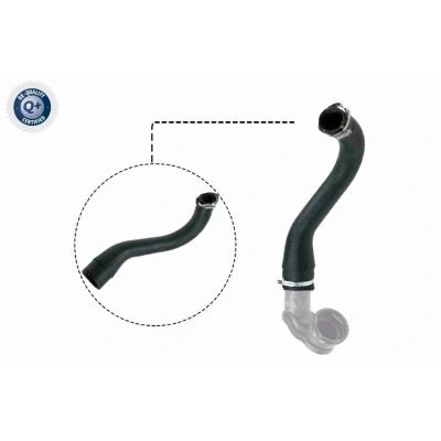 Bilde av VAICO V40 1498 Ladeluftslange gummi med tekstilforsterker Q+, original equipment manufacturer quality OPEL: Astra J Sports Tourer