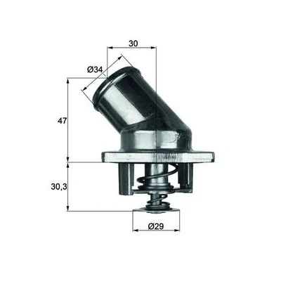 Bilde av MAHLE ORIGINAL TI 3 92 Termostat med tetning OPEL: Astra F Sedan