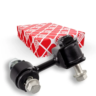 Bilde av febi BILSTEIN 34757 Stabstag framaksel venstre 75 M10 x 1,25 Plus med tilleggsmateriale Stål svart TOYOTA: Hiace 4 Kasten, Bus