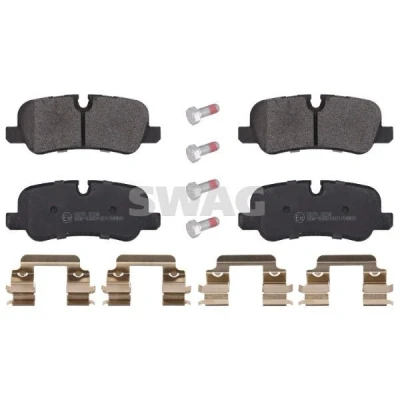 Bilde av SWAG 22 11 6118 Bremseklosser bakaksel klargjort for slitasjeindikator med skruesett LAND ROVER: Discovery 4, 3, Range Rover Sport