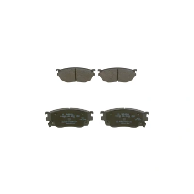 Bilde av BOSCH 0 986 494 258 Bremseklosser Low Metallic med integrert slitasjevarselkontakt, akustisk slitasjevarsel antihyle blikk MAZDA: 6 Sedan