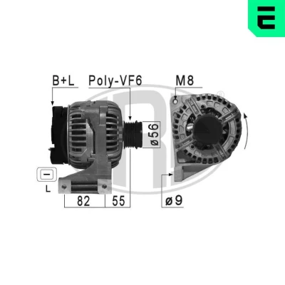 Bilde av ERA 210881A Dynamo 14V 120A VOLVO: V70 2, S80 I, XC70 I Cross Country