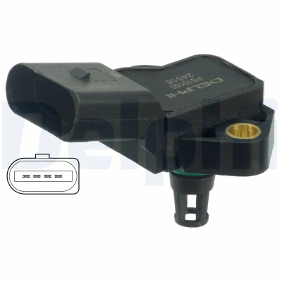 Bilde av Sensor, sugerørtrykk, audi a2, vw bora i, variant, golf iv, variant 036 906 051F