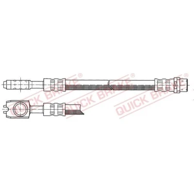 Bilde av QUICK BRAKE 50.041 Bremseslange 190 VOLKSWAGEN: Passat B5 GP Stasjonsvogn, Sedan