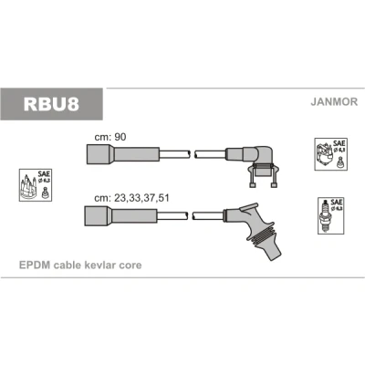 Bilde av JANMOR RBU8 Pluggledninger