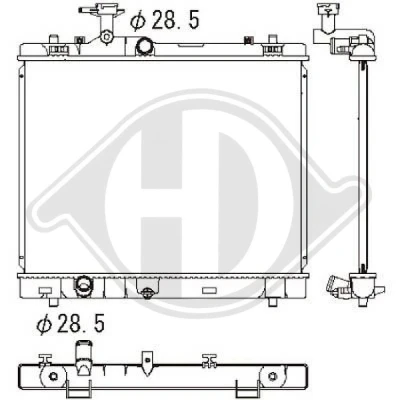 Bilde av DIEDERICHS DCM3895 Radiator Aluminium 517 400 16