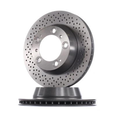 Bilde av BREMBO COATED DISC LINE 09.8890.21 Bremseskiver 299 24 5 perforert / ventilert belagt høy karbon PORSCHE: Cayman, Boxster
