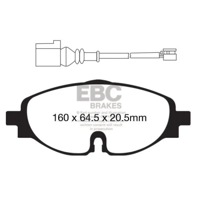 Bilde av Bremseklosser sett EBC Brakes DP22150