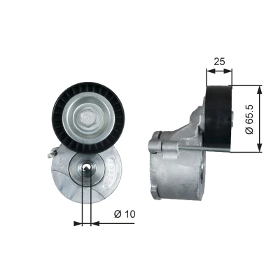 Bilde av GATES T39281 Strammerull FleetRunner Micro V Stretch Fit FIAT: Doblo II Stasjonsvogn