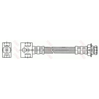 Bilde av TRW PHA389 Bremseslange 344 3/8 24 JEEP: Grand Cherokee I, II