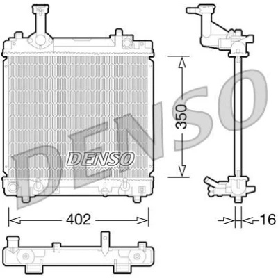 Bilde av Radiator, motorkjøling, nissan pixo, suzuki alto vii, 1770068K10, 17700M68K10, 214004A00E