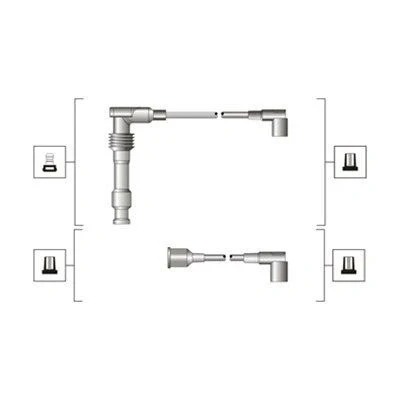 Bilde av MAGNETI MARELLI 941319170085 Pluggledninger OPEL: Vectra A CC, Calibra A, Sedan