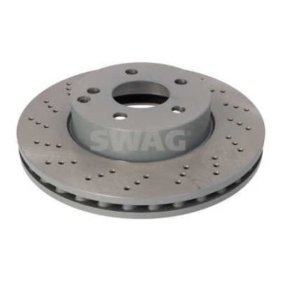 Bilde av SWAG 10 93 0552 Bremseskiver framaksel 295 28 5 112 perforert / ventilert belagt MERCEDES BENZ: C Klasse T modell, Sedan, Coupé