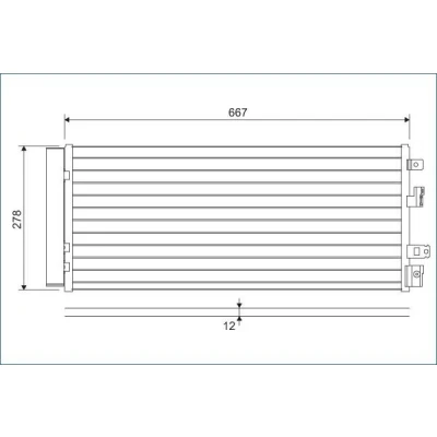 Bilde av VALEO 822575 Kondensator med tørker Aluminium 278