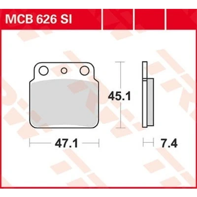 Bilde av TRW Sinter Offroad MCB626SI Bremseklosser