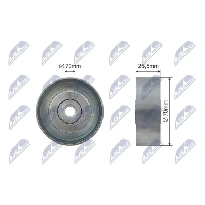 Bilde av Strammerull, kilerem med ribber, dodge,hyundai,jeep,kia, 25286 3C100, 3C200, 3C250, 46329103, 68027602AA, K68027602AA