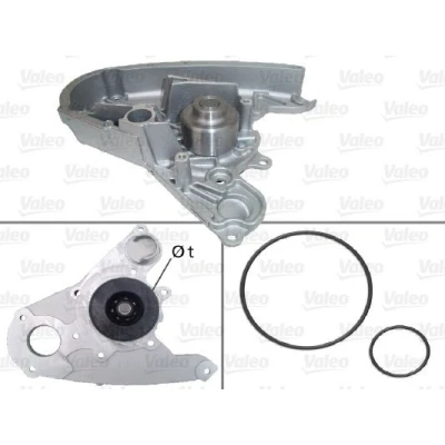 Bilde av VALEO 506864 Vannpumpe med reimskive tetning uten deksel FIAT: Ducato III Flatvogn lastebil / Chassis, II lastebil/Chassis