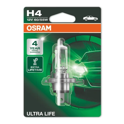 Bilde av Halogenpære OSRAM ULTRA LIFE 12V H4 60/55W