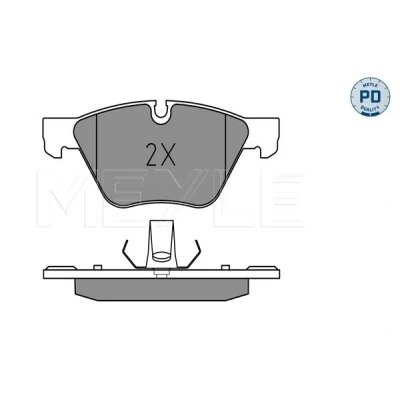 Bilde av MEYLE 025 246 9719/PD Bremseklosser PD Quality framaksel klargjort for slitasjeindikator med antihyle blikk BMW: 5 Touring, Sedan