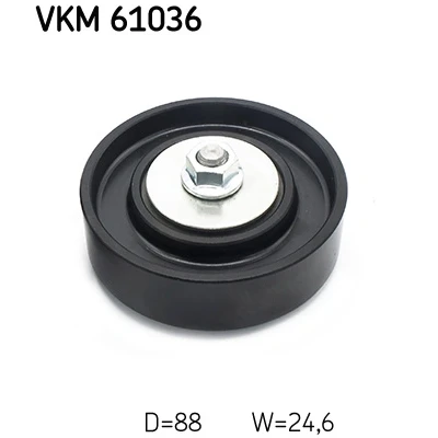 Bilde av Styrerulle, kilereim SKF VKM 61036