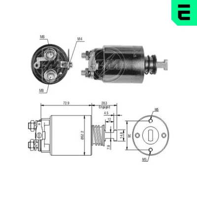 Bilde av Magnetbryter, starter, nissan pick up, urvan buss, skåp, 23343 37506, G7002