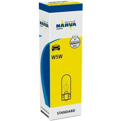 Bilde av NARVA 171773000 Lyspærer 12 5 W5W TOYOTA: HIACE 4 Kasten, Avensis II Station Wagon, MITSUBISHI: Outlander 2 SUV, HYUNDAI: SANTA FE