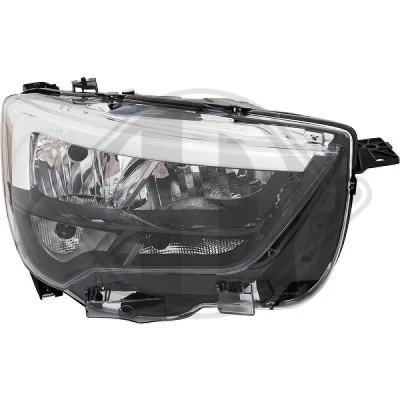 Bilde av DIEDERICHS 1886880 Frontlykter høyre H7/H1, W21/5W Halogen med kjørelys for høyrekjøring motor høydejustering hovedlys